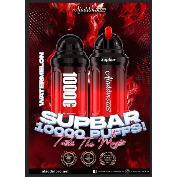 ALADDIN SUPBAR 10000 RECHARGEABLE DISPOSABLE
