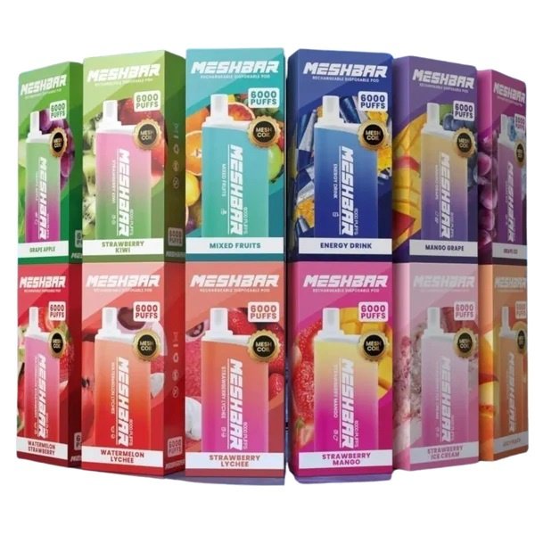 MESH BAR 6000 RECHARGEABLE DISPOSABLE